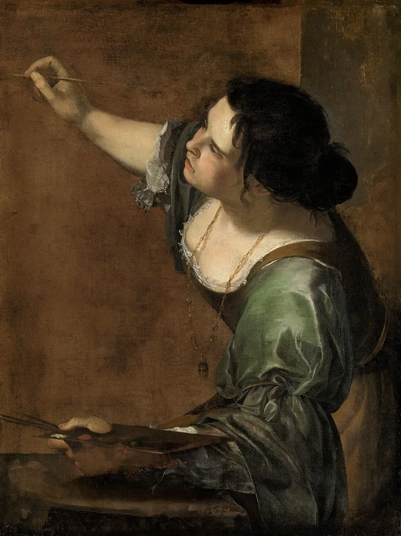 Selbstporträt als Allegorie der Malerei von Artemisia Gentileschi